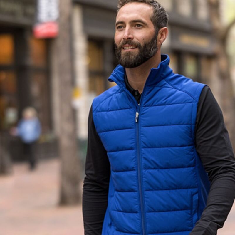 Cutter & Buck Evoke Hybrid Eco Softshell Recycled Mens Full Zip Vest Thumbnail