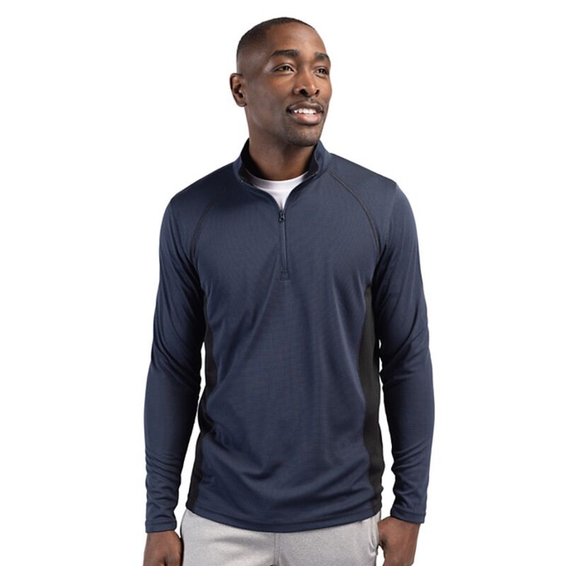Clique Ice Pique Colorblock Mens Half Zip Tech Pullover Thumbnail