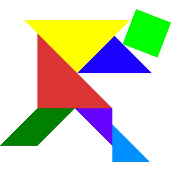 Tangram shape people 18 Thumbnail