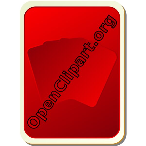 nicubunu Card backs silhouette red Thumbnail