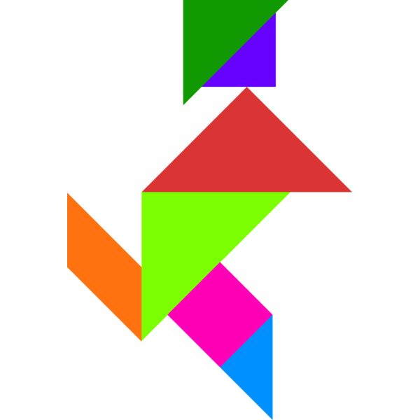 Tangram shape people 04 Thumbnail