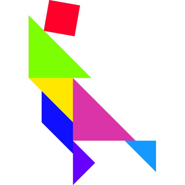 Tangram shape people 42 Thumbnail