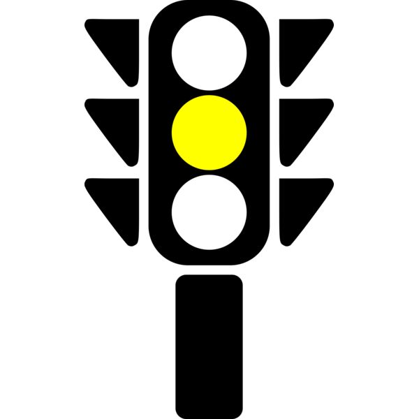 traffic semaphore silhouette yellow Thumbnail