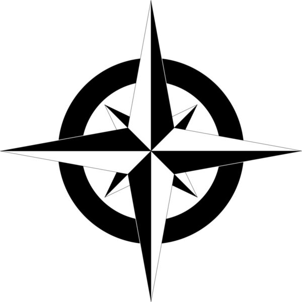 Compass Rose BW Thumbnail