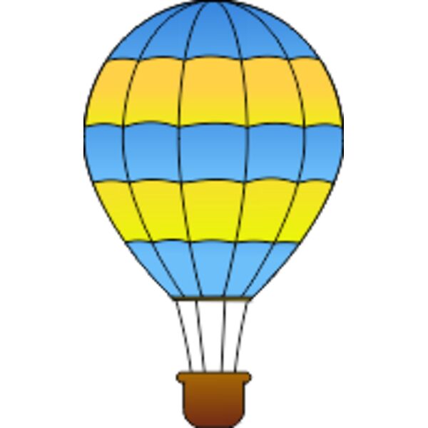 maidis Horizontal Striped Hot Air Balloons 1 Thumbnail