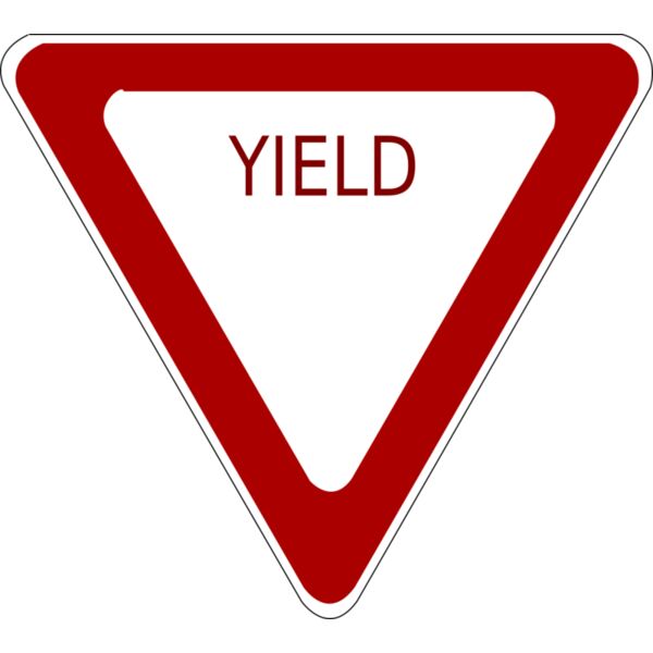 schoolfreeware Yield Road Sign Thumbnail