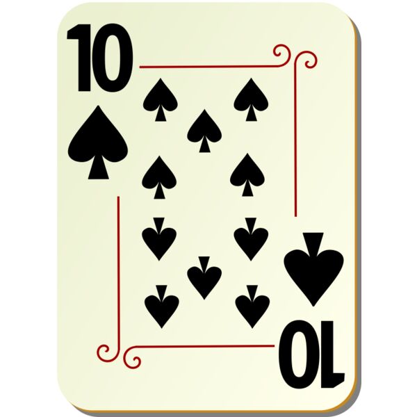 nicubunu Ornamental deck 10 of spades Thumbnail