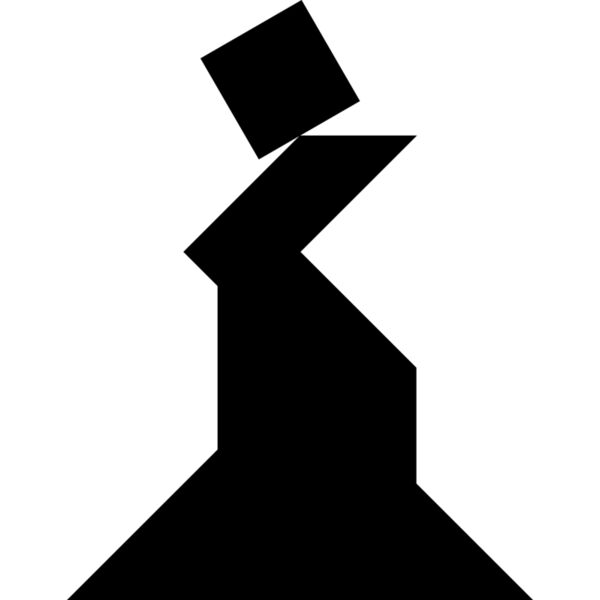 Tangram shape people 70 b Thumbnail