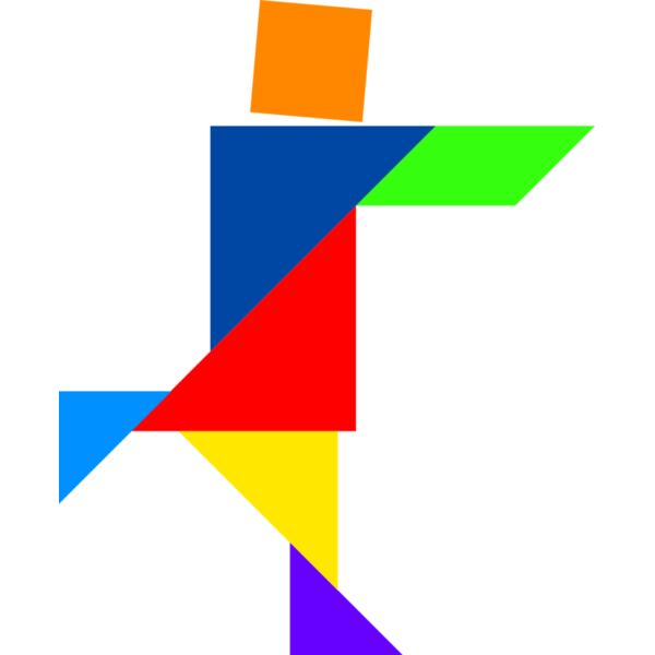 Tangram shape people 47 Thumbnail