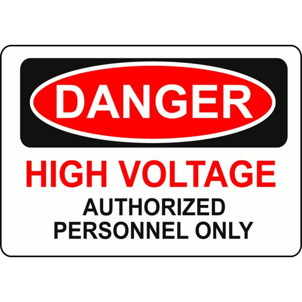 Rfc1394 Danger   High Voltage Authorized Personnel Only Thumbnail