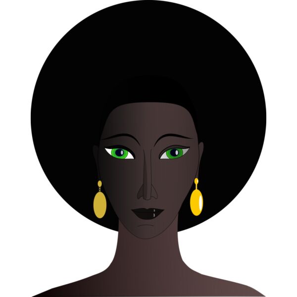 Machovka black woman with green eyes Thumbnail