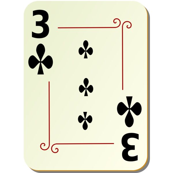 nicubunu Ornamental deck 3 of clubs Thumbnail