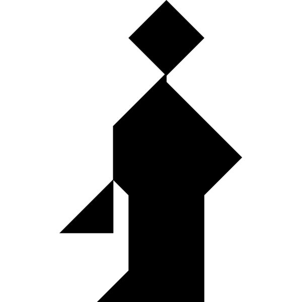 Tangram shape people 75 b Thumbnail
