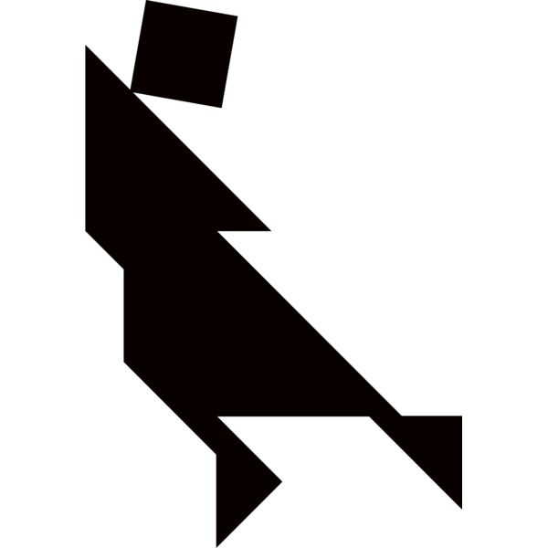 Tangram shape people 42 b Thumbnail