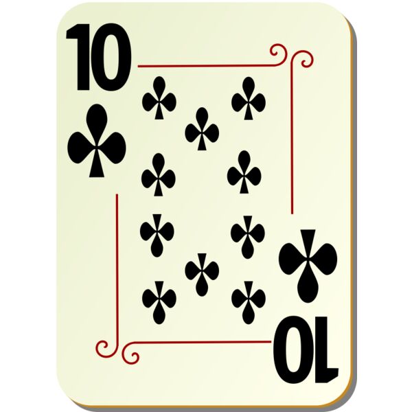 nicubunu Ornamental deck 10 of clubs Thumbnail