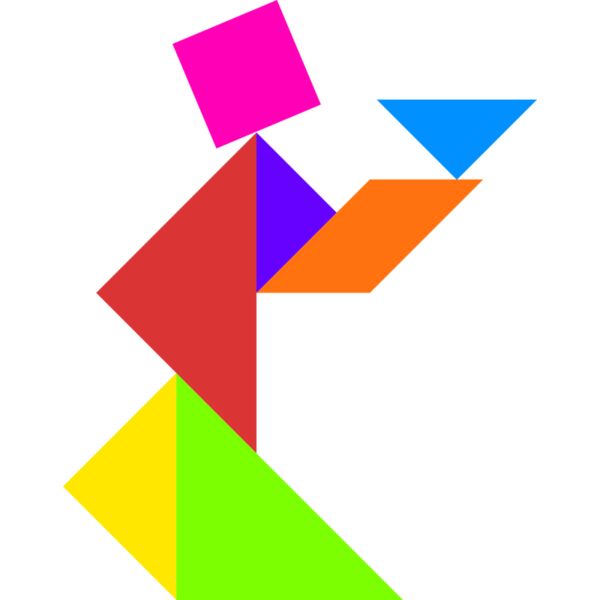 Tangram shape people 65 Thumbnail