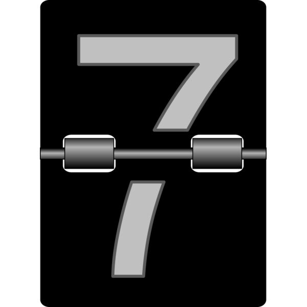 TzeenieWheenie Mechanical alarm clock number tiles 8 Thumbnail