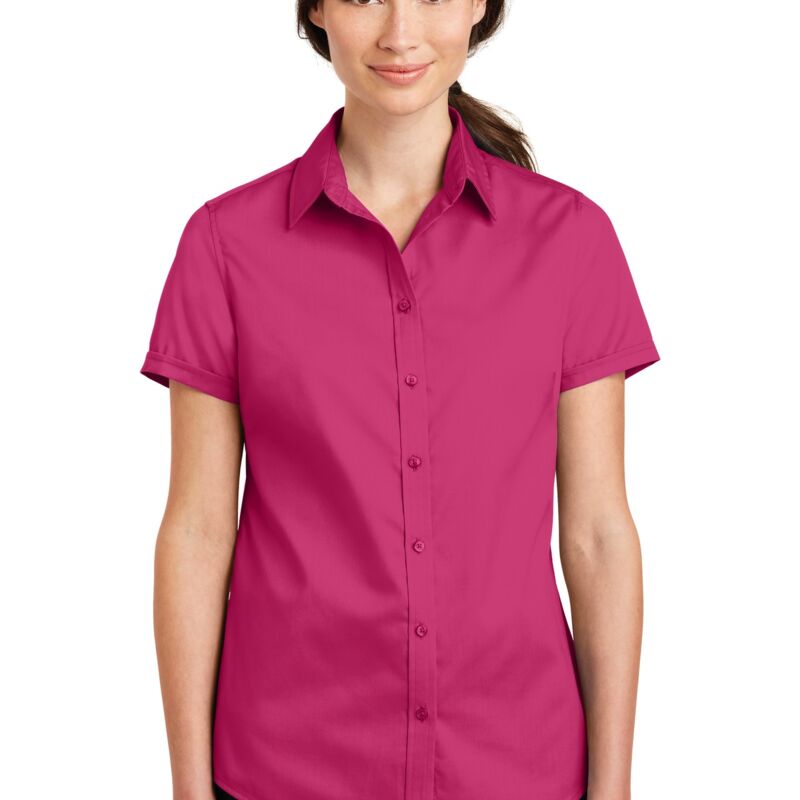 Ladies Short Sleeve SuperPro ™ Twill Shirt Thumbnail
