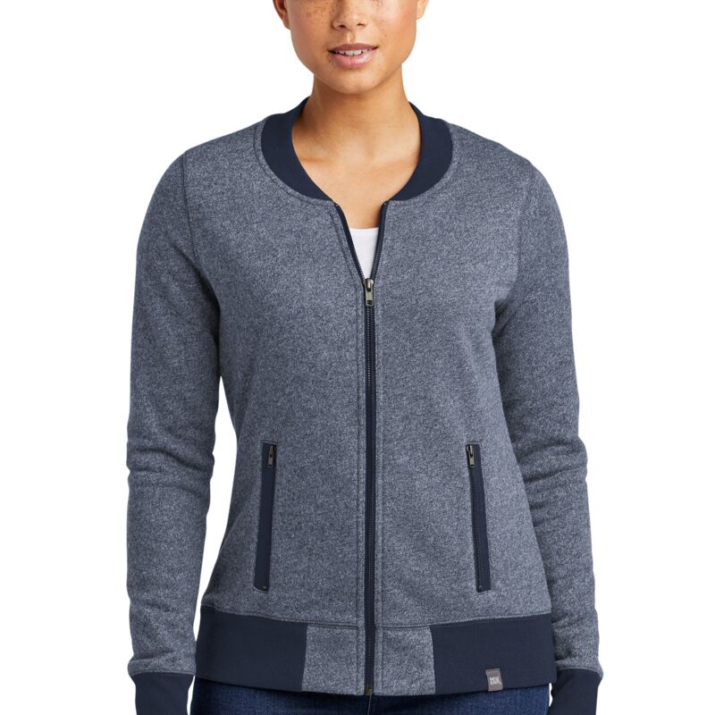 ® Ladies French Terry Baseball Full Zip Thumbnail