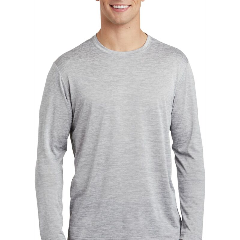 ® PosiCharge ® Long Sleeve Electric Heather Tee Thumbnail